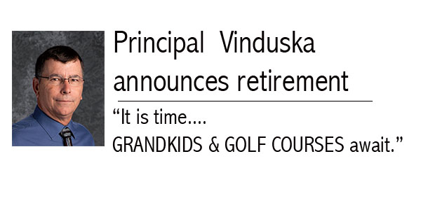 Mr. Vinduska announces retirement
