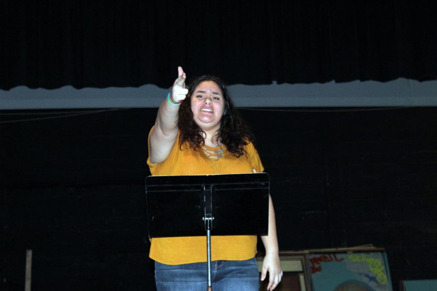 Kelsea+Rodriguez+is+seen+performing+her+poem+at+SHS.+Her+poem+on+police+brutality+and+gun+violence+won+her+1st+place+at+the+competition+held+on+January+9th.