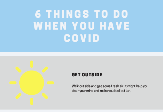 Six things to do when you have covid
